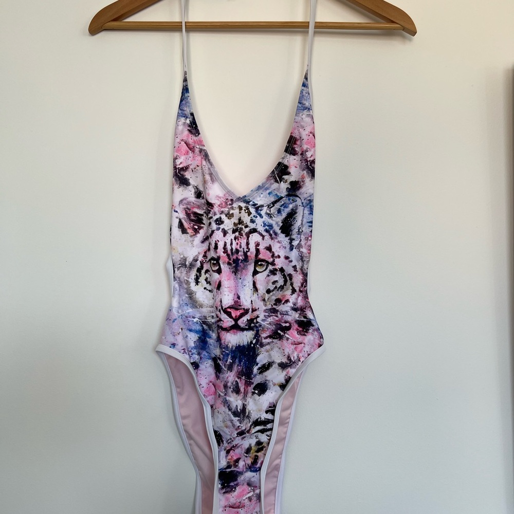 NWT Black Milk Size XS SNOW LEOPARD MIAMI SUIT - Picture 6 of 7